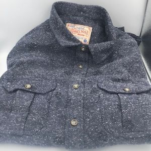 Ladies Winter Button Down Shirt